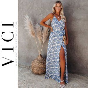 Brand New - VICI Vienna Printed Wrap Maxi Dress